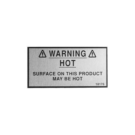 Allpoints Allpoints 8009782 HP Warning Decal For Henny Penny 8009782
